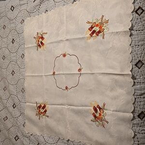 German Table Linen Candle Theme 29 x 29 inches